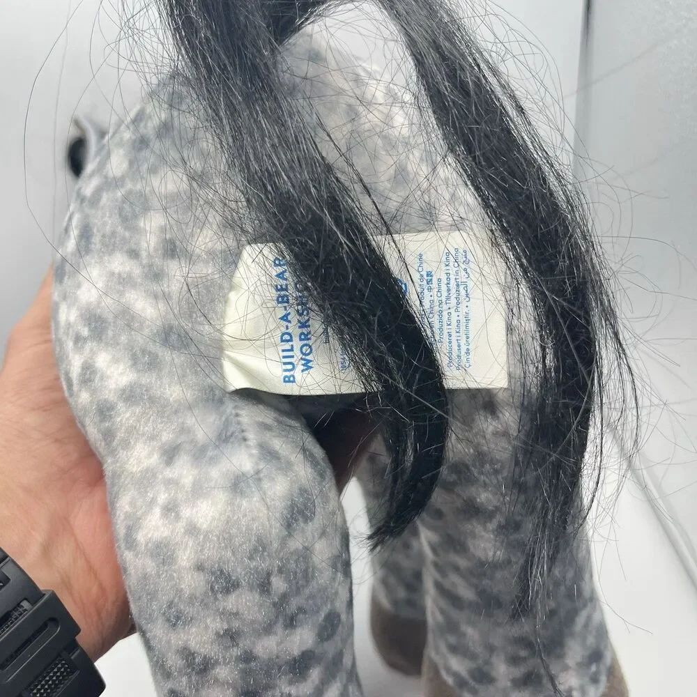 Build A Bear Horses & Hearts Riding Club Appaloosa Gray Horse BAB Plush Stuffed